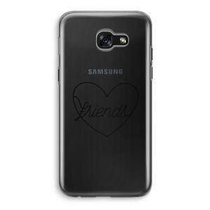 Friends heart black: Samsung Galaxy A5 (2017) Transparant Hoesje