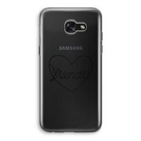 Friends heart black: Samsung Galaxy A5 (2017) Transparant Hoesje