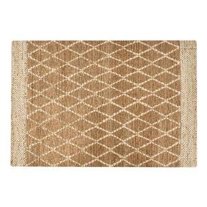 Beliani - ZORAVA - Laagpolig vloerkleed - Beige - 160 x 230 cm - Jute