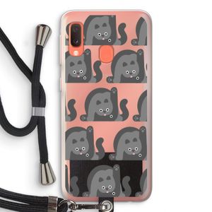 Cats: Samsung Galaxy A20e Transparant Hoesje met koord