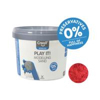 Creall play it speelzand rood, 750gr.