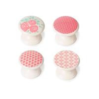 Deurknop Rei m4 Metaal Ø 33 x 27 mm 4 Onderdelen