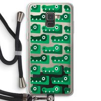 Crocs: Samsung Galaxy A8 (2018) Transparant Hoesje met koord
