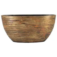 Pot funchal ovaal 49x20x25cm goud