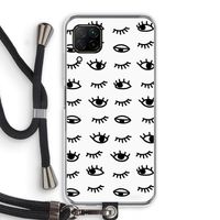 Eye pattern #2: Huawei P40 Lite Transparant Hoesje met koord