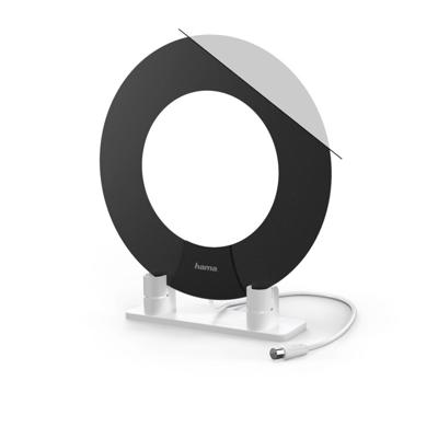 Hama dvb-t/dvb-t2 kamerantenne performance 45 ring-design actief wit