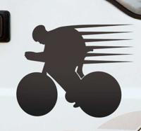 Fiets sticker snelle sporter