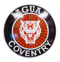 Jaguar Coventry Logo Emaille Bord - Ø50cm