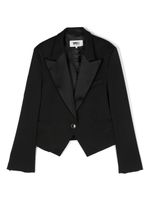MM6 Maison Margiela Kids blazer à simple boutonnage - Noir