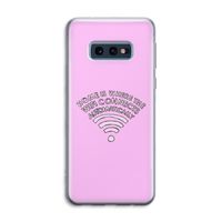 Home Is Where The Wifi Is: Samsung Galaxy S10e Transparant Hoesje