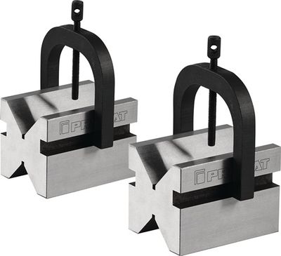 Promat/Tecwerk Paar dubbele prisma&apos;s | voor d. 7-70 mm | staal L100xB75xH75mm | tolerantie ± 0,004 mm - 4000851482