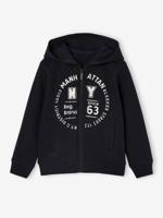 Ritssweater mt capuchon sport BASICS jongens antraciet