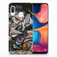 Samsung Galaxy A20e | Siliconen hoesje | met foto Badges