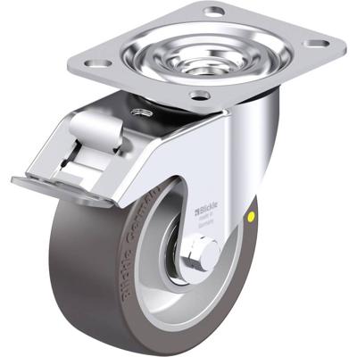 Blickle L-ALST 100K-FI-AS Plaatstalen zwenkwiel Wieldiameter: 100 mm Draagvermogen (max.): 250 kg 1 stuk(s)