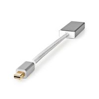 Nedis CCTB37450AL02 DisplayPort kabel 0,2 m Mini DisplayPort Zilver - thumbnail