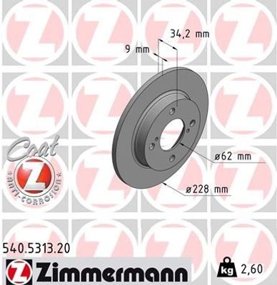 Remschijf Coat Z 540531320