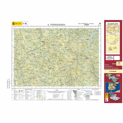 Topografische kaart 74 MT50 A Fonsagrada | CNIG - Instituto Geográfico Nacional1