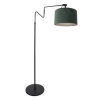 Steinhauer Staande leeslampLinstrom met groene velvet kap - 3735ZW