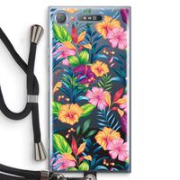 Tropisch 2: Sony Xperia XZ1 Transparant Hoesje met koord