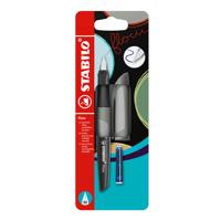 Vulpen stabilo flow blister m grijs | 5 stuks
