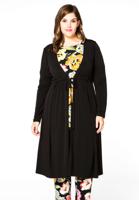 Yoek Vest met taillekoord | Zwart | Maat 54/56