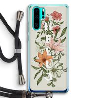 Hello bloemen: Huawei P30 Pro Transparant Hoesje met koord