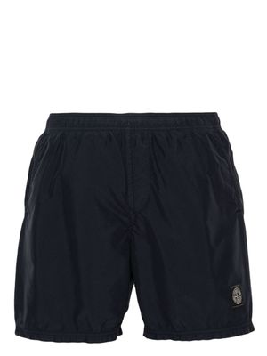 Stone Island short de bain à patch Compass - Bleu
