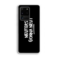 Neuters (zwart): Samsung Galaxy S20 Ultra Transparant Hoesje