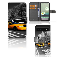 Google Pixel 6A Flip Cover New York Taxi