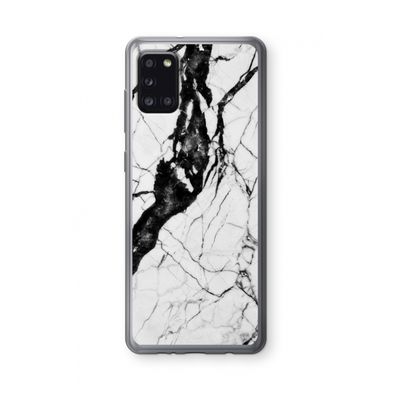 Witte marmer 2: Samsung Galaxy A31 Transparant Hoesje