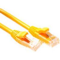 ACT Gele 1 meter U/UTP CAT5E patchkabel component level met RJ45 connectoren