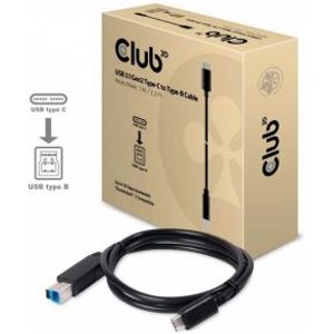 CLUB3D USB 3.1 Gen2 Type-C to Type-B Cable Male/Male, 1 M./ 3.3 Ft.