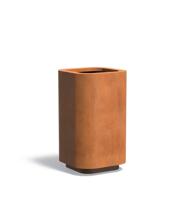 Cortenstaal plantenbak ROHIN 70x70x120cm.