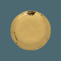 Good Morning bord Ø14 cm - goud (set van 4)