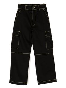 Off-White Kids pantalon à poches cargo - Noir