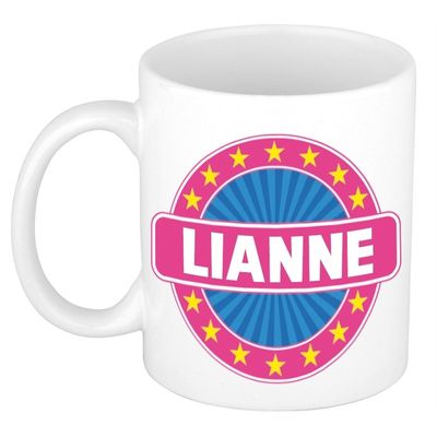 Lianne naam koffie mok / beker 300 ml