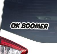 OK boomer auto bumper sticker OK boomer auto bumper sticker