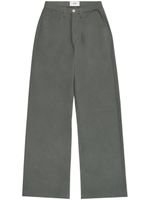 AMI Paris pantalon en coton à coupe droite - Gris