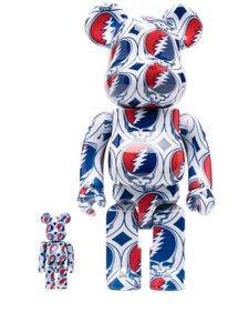 MEDICOM TOY x Grateful Dead figurines BE@RBRICK 100% + 400% - Blanc