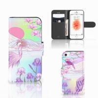 Apple iPhone 5 | 5s | SE | Telefoonhoesje | Met pasjeshouder | Bird