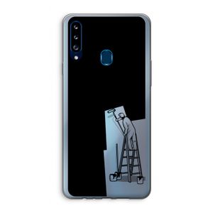 Musketon Painter: Samsung Galaxy A20s Transparant Hoesje