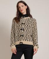 jacquard vest met strikjes jacquard vest met strikjes