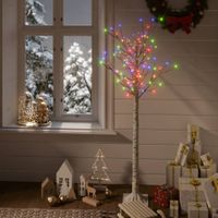 VidaXL Kerstboom wilg 140 meerkleurige led&apos;s binnen en buiten 1,5 m