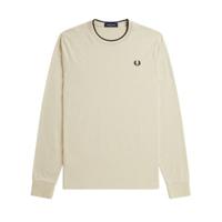 Fred Perry - Twin Tipped Long Sleeve Shirt - Oatmeal