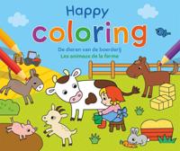Happy Coloring - De dieren van de boerderij / Happy Coloring - Les animaux de la ferme (Paperback) Happy Coloring - De dieren van de boerderij / Happy Coloring - Les animaux de la ferme (Paperback)
