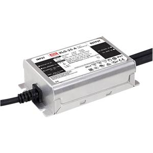 Mean Well XLG-25-AB LED-driver Constant vermogen 25 W 250 mA - 1.05 A 22 - 54 V/DC PFC-schakeling, Instelbaar, Dimbaar, 3-in-1 dimmer, Montage op ontvlambare