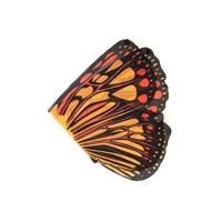 Carnaval verkleed vlinder vleugels - Oranje vlinder - multi kleuren - voor kinderen Carnaval verkleed vlinder vleugels - Oranje vlinder - multi kleuren - voor kinderen