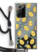 Citroenen: Samsung Galaxy Note 20 Ultra / Note 20 Ultra 5G Transparant Hoesje met koord