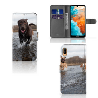 Huawei Y6 (2019) Telefoonhoesje met Pasjes Honden Labrador