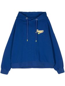 BARROW hoodie oversize à logo imprimé - Bleu